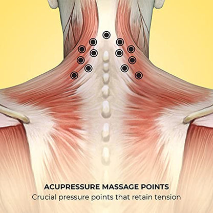 Lindo Shiatsu Neck Massager - Adjustable Knobs for Four-Point Gentle Shiatsu or Two-Point Deep Tissue Massage