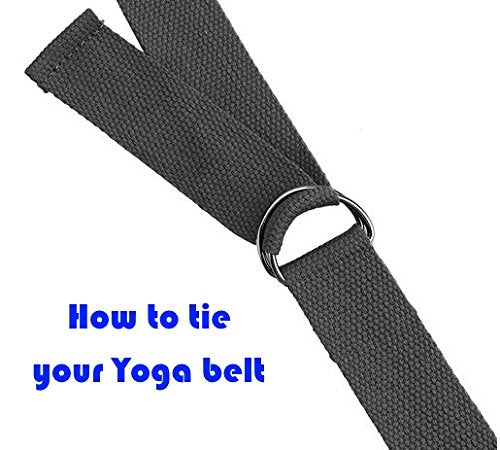 dimok Yoga Blocks and Strap Set - Foam Bricks 9x6x4 and 8FT Yoga Belt Metal D-Ring - High Density Premium Quality - color: 2grey