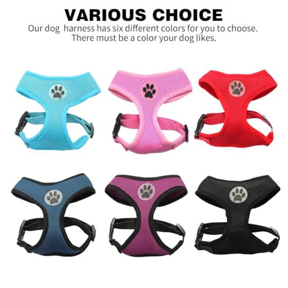 BINGPET Small Dog Harness, No Pull Step-in Puppy Pet Vest, Blue - color: Navy Blue, size: S (NECK: 12", CHEST: 14"-18")