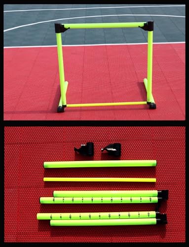 Height Adjustable Hurdles, Adjustable Agility Hurdle and Speed Training Poles Set for Strength and Speed Enhancement in Sports Training, 5 PCS - size: 5 PCS