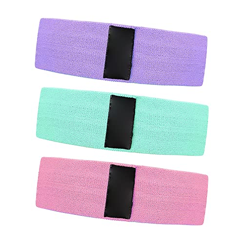 Resistance Bands Set of 3 Exercise Bands for Workout Non-Slip Booty Bands for Women Hip Circle for Training, Squats, Legs, Butt, Thighs and Hips Glute Bands