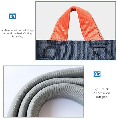 Bungee Fitness Harness with Soft Pad, Heavy Duty Sling Bungee Workout Dance Jumping Safety Waist Belt for Home Gym