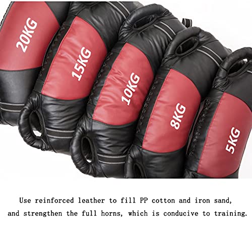 Slam Ball Sandbag Weight Training Power Bag with Handles, Fitness Bag, for Weight Lifting, Running, Exercise, Powerlifting and Functional Workout,15Kg