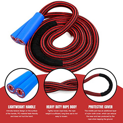 Weighted Jump Ropes with 360 Degree Rotation Handle.1 Inch 2.7LB/3LB Heavy Jump Rope for Men and Women,Jump Ropes for Fitness - color: Red