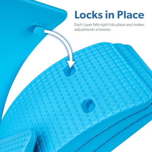 Adjustable Lower & Upper Back Stretcher For Lumbar Support, Spine Alignment & Back Pain Relief By Renowned Kinesiologist Dr. Todd Sinett