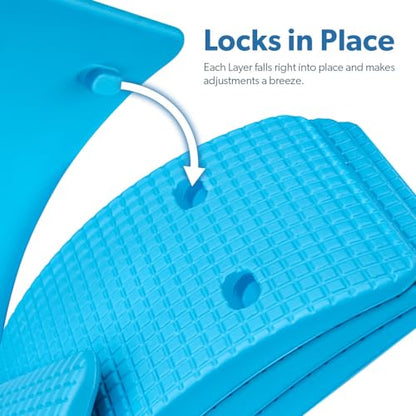 Adjustable Lower & Upper Back Stretcher For Lumbar Support, Spine Alignment & Back Pain Relief By Renowned Kinesiologist Dr. Todd Sinett