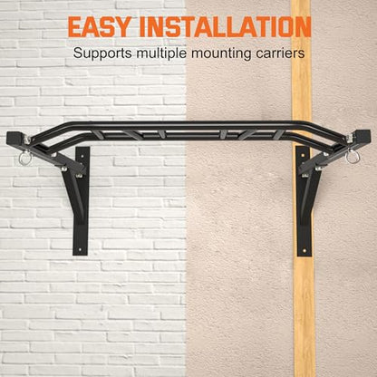 Upgrade Pull Up Bar Wall Mounted,Heavy Duty Multi Grip Chin Up Bar for Strength Training, 600 lbs Capacity, Durable Steel Construction, Perfect for Home and Garage Workouts - color: Multi-Grip