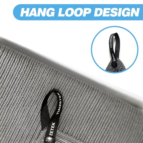 Microfiber Gym Towels with Snap Straps, Yoga Towel for Home and Gym, 16 Inch x 28 Inch, 6 Pack (Grey, 16" x 28") - color: Grey
