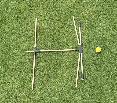Golf Alignment Sticks Training Aid Set, Professional Golf Swing Alignment Tools for Practice, Accuracy, Ball Position & Swing Plane Improvement
