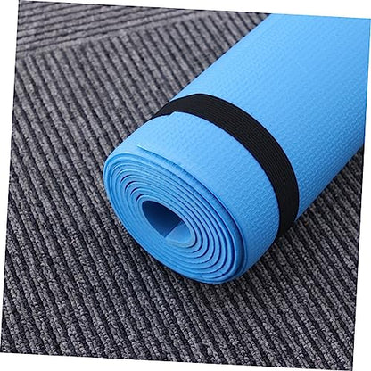 BESPORTBLE Portable Anti-slip Eva Yoga Mat Lightweight Exercise Mat for Hot Yoga Aerobics Non-skid Thick Design for Comfort Support Blue