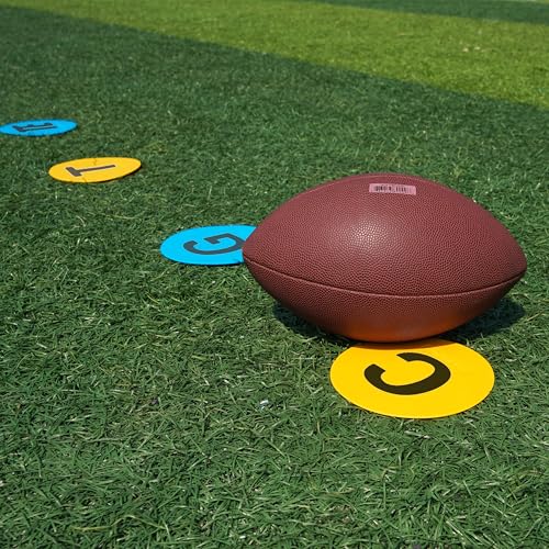 Football Linemen Position Flat Spot Markers: Precision, Durability, and Portability for Enhanced Training - style: BLACK