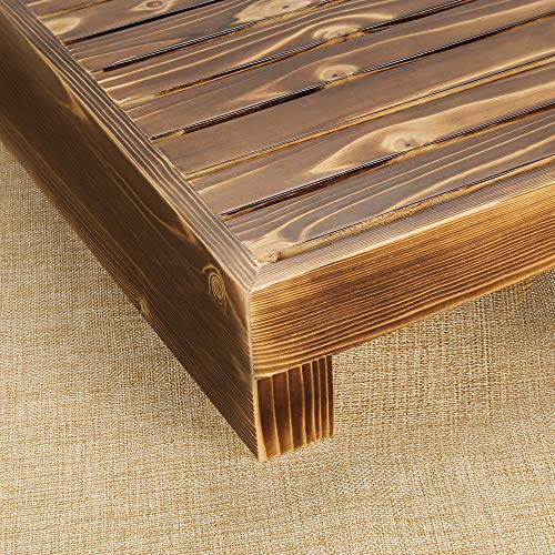 URFORESTIC Solid Wood Indoor/Outdoor 3 1/2" High Riser Step - Non-Slip All Weather Top & Feet Mobility Assistance