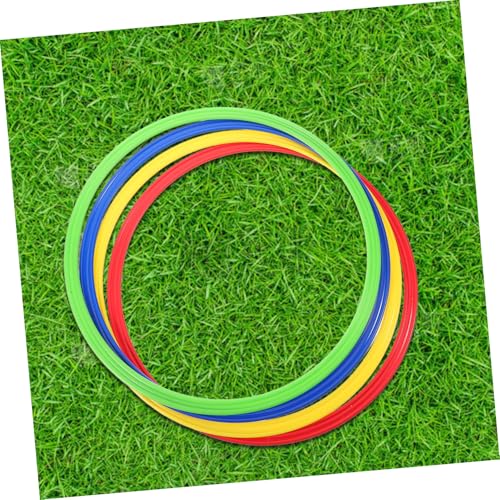 GALPADA 4pcs Soccer Agility Training Hoops Speed Agility Training Rings for Football Players Drills Coordination