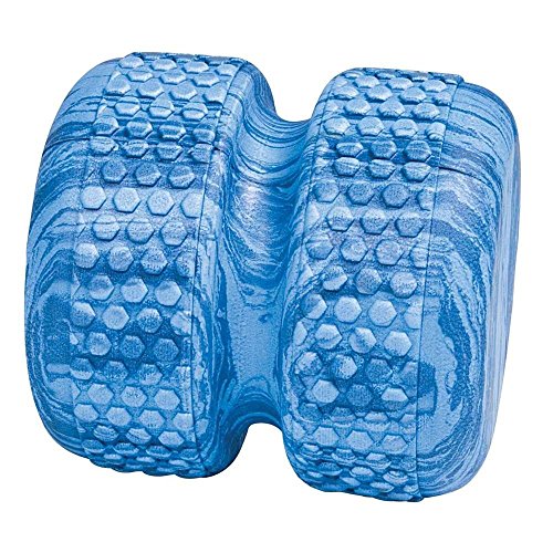 Power Systems Myo-Roller, Textured Roller Massage Therapy Aid for Recovery, Myofascial Release and Spinal Alignment, 6 x 6 Inches, Blue Marble (80675)