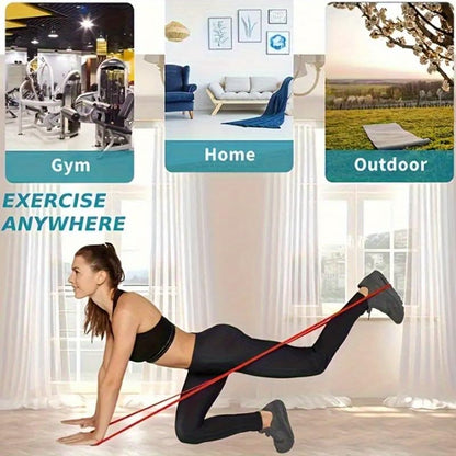 Resistance Bands, Pull-Up Assist Straps for Muscle Training, Non-Slip, Various Tension Levels, Fitness Equipment for Home and Outdoor Use - color: black