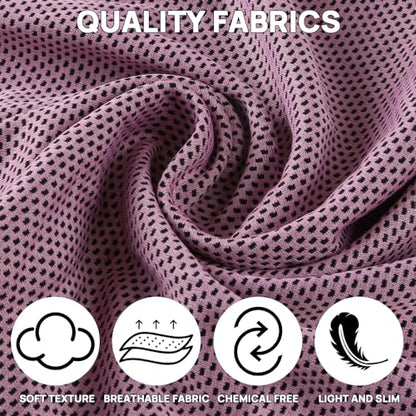 JBM Cooling Towel 40” X 12” Ice Towel Quick Dry Breathable Soft Microfiber Towels for Sports, Camping, Beach, and Outdoor Activities (Pink) - color: Pink