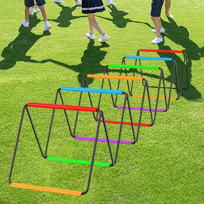 Agility Ladder, Football Ladder, Foldable Jumping Hurdles, Agility Training Equipment for Foot Exercises - size: 12 Grids
