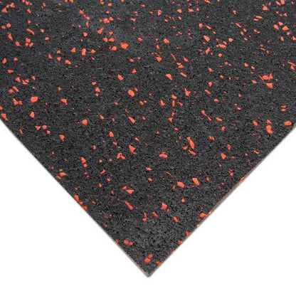 Rubber-Cal Elephant Bark Rubber Flooring - 3/16" Thick - color: Red Dot, size: 54"L x 48"W x 0.2"Th