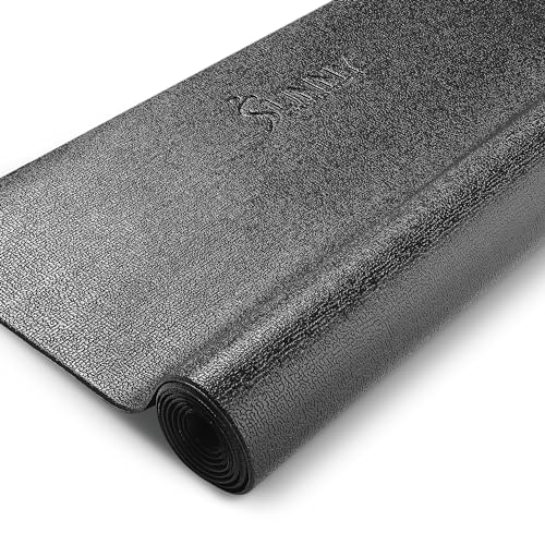 Sunny Health & Fitness Equipment Mats, Home Gym Floor Protection, 4 Sizes - style: Medium 79”