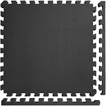 Meister X-Thick 1.5" Interlocking EVA Foam Mats - BK - 16 Tiles (64 Sqft) - color: Black, size: 16 Tiles (64 Sqft)