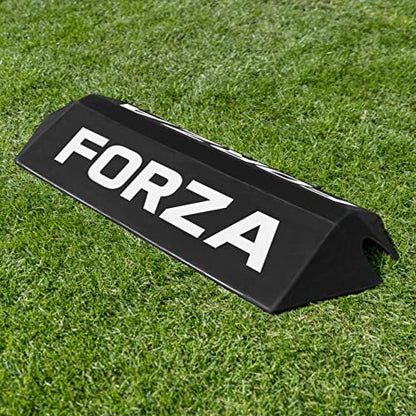 FORZA Goalkeeper Training Deflection Ramp | Durable Rubber Ball Deflector for Soccer- Ideal for GK Reactions, Reflex Training, and Shot Stopping Practice - Two Styles for Varied Training - style: Standard