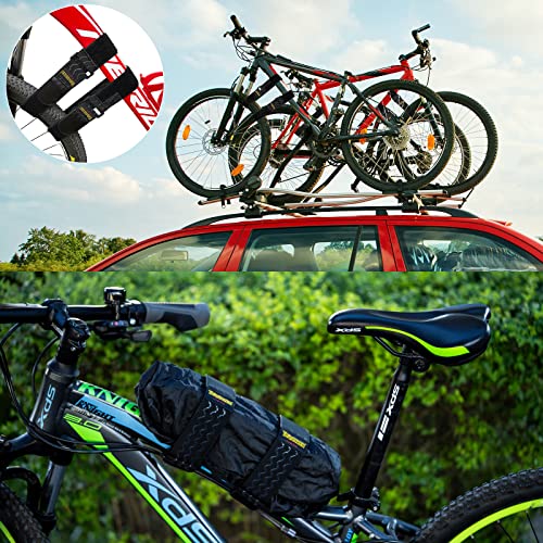 Trilancer Elastic Cinch Straps with Anti-Slip Strips, 3 Size Combo(5-Pack) Heavy Duty Hook and Loop Storage Straps for Extension Cords, Cables, Ropes, Hoses, Bike, RV, Pant Garters,Garage Organization - size: 3 size combo(12"+18"+24")
