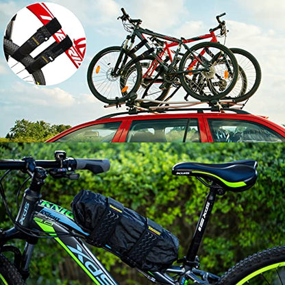 Trilancer Elastic Cinch Straps with Anti-Slip Strips, 3 Size Combo(5-Pack) Heavy Duty Hook and Loop Storage Straps for Extension Cords, Cables, Ropes, Hoses, Bike, RV, Pant Garters,Garage Organization - size: 3 size combo(12"+18"+24")