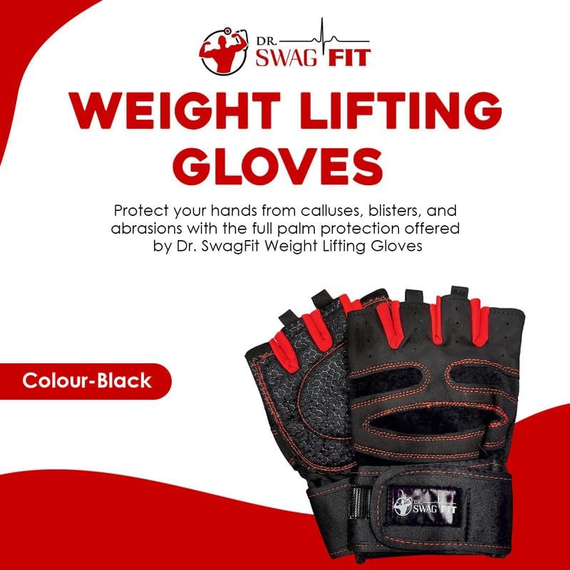 Dr. SwagFit Weight Lifting Gloves for Men & Women - size: X-Large
