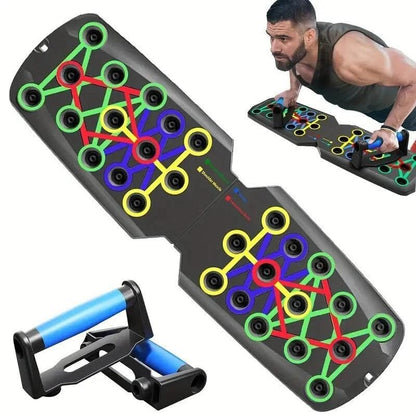 Push Up Board Fitness, Workout Home Gym Equipment, 28 in 1 Exercise Pushup Bar Handles for Floor, Strength Training Equipment for Men