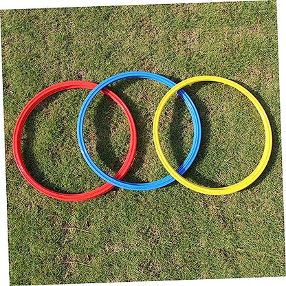 Soccer Agility Rings Set 9pcs Training Equipment for Football Basketball Abs Material