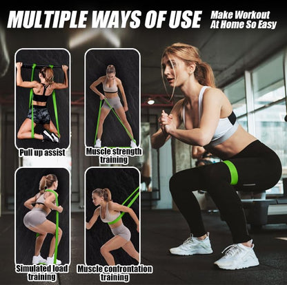 5PCS Resistance Bands for Working Out, Pull Up Assistance Bands Set - color: 4PCS