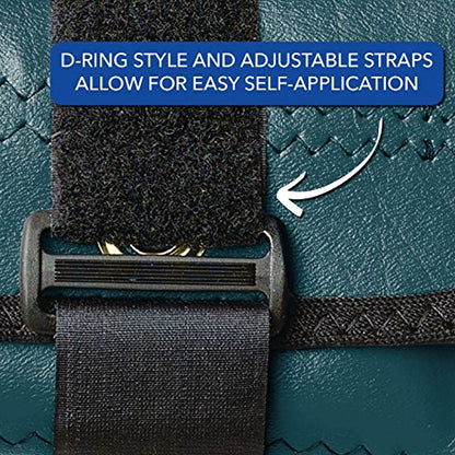 Sammons Preston Cuff Weight, 12.5 lb, Dark Green, 2 Velcro Strap & D-Ring Closure, Grommet for Easy Hanging, Lead Free Steel Ankle & Wrist Weights, For Strength Building & Rehab, Sold Individually - style: 12.5 lbs.