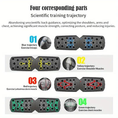 Portable Push Up Board, Strength Training Exercise, Home Workout, Upper Body Fitness, Calisthenics Exercising, Muscle Building.