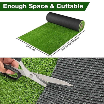 Yescom Sports Sled Strips Turf Gym Flooring for Weight Sled Push Pull - size: 0.4"H-3'x65'x4Pcs(800Sq.Ft)