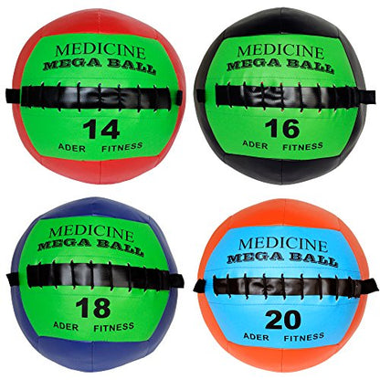 Ader Soft Mega Medicine Ball Set- 14, 16, 18, 20 Lb