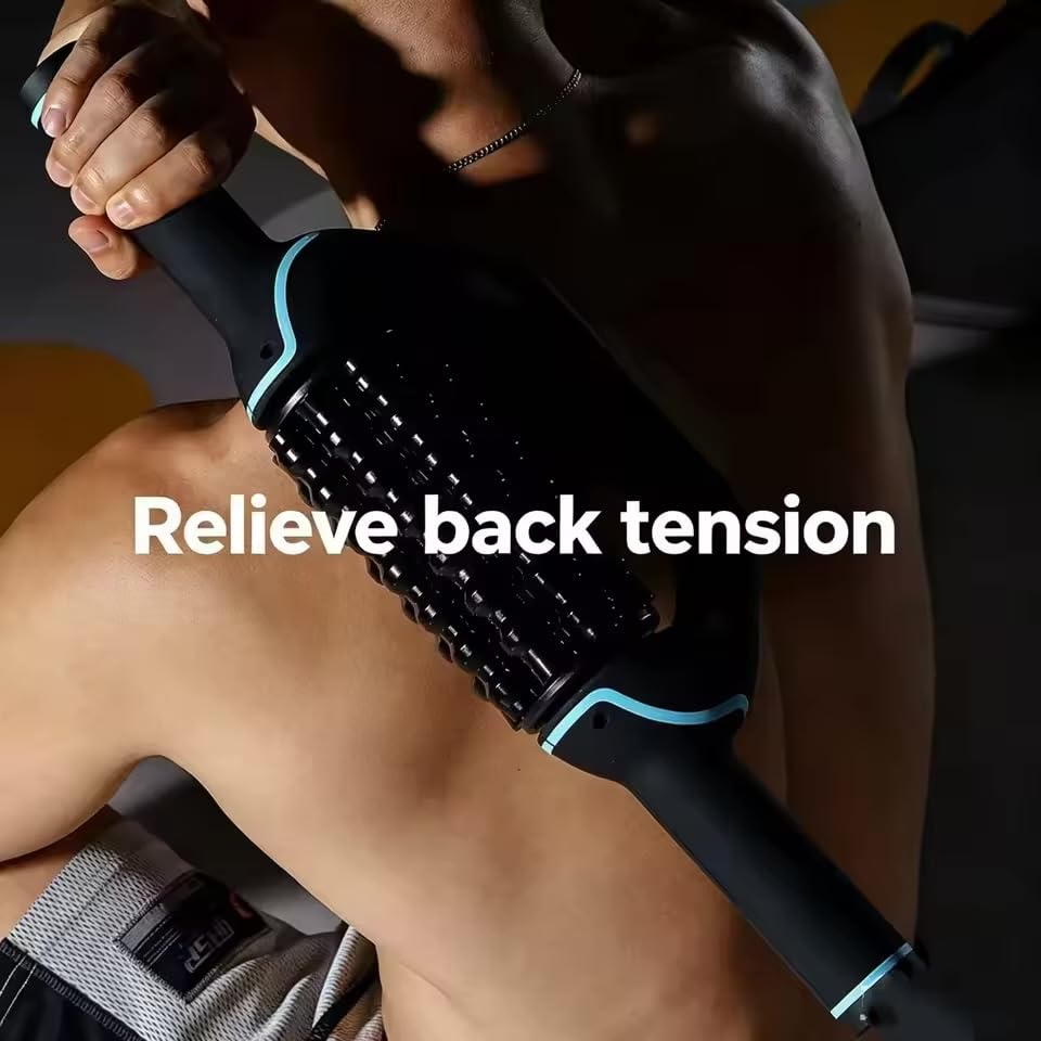 Deep Tissue Massage Roller Stick, Black, for Back, Forearm and Muscle Relief
