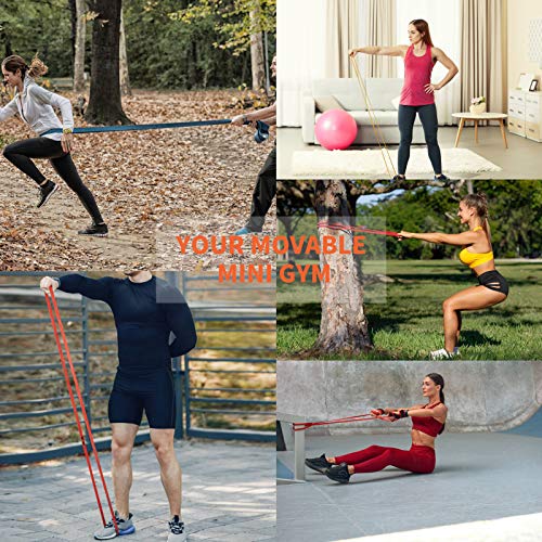 Pull up Assist Band,Latex Resistance Strap Loop for Strength Training,Warm up,Streching,Muscels Building,Home Gym Equipment for Men and Women-Light Level