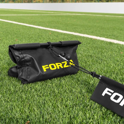FORZA Single Line Goalkeeper Ball Deflector – Premium Soccer Training Tool for Enhanced Reaction Time & Ball Control - style: With Weights