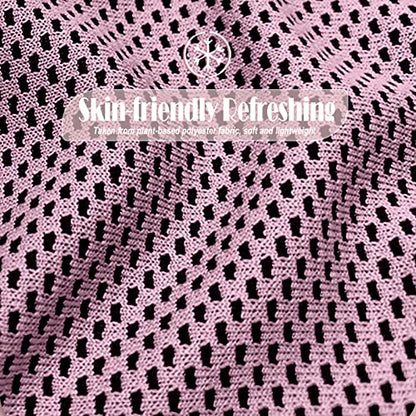 10 Pack Cooling Towels Bulk Microfiber Ice Towel Quick Dry Breathable Chilly Sweat Towel Stay Cool Towel for Neck Face Yoga Gym Workout Running Pilates Beach with Carabin Bag, 40x12'', Pink - color: Pink