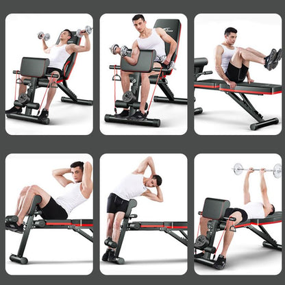 13-in-1 Multifunctional Dumbbell Bench Press & Sit-Up Chair – Adjustable Folding Home Gym Equipment for Strength Training, Core Workouts, Dumbbell Lifts & Full-Body Exercise – Compact & Heavy-Duty Design