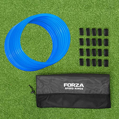 FORZA Agility Rings [12 Pack] | Speed & Agility Training Equipment for Athletes - Available in 10 Colors - color: Sky Blue