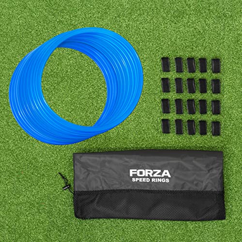 FORZA Agility Rings [12 Pack] | Speed & Agility Training Equipment for Athletes - Available in 10 Colors - color: Sky Blue