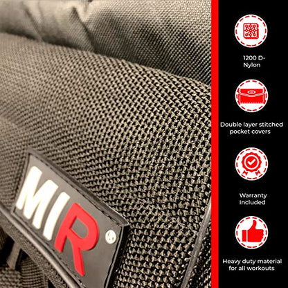 MiR Short Weighted Vest With Zipper Option 20lbs - 60lbs Solid Iron Weights. Workout Vest for Men and Women. - style: 30 lbs