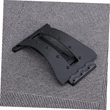 2Pcs Magnetic Back Stretching Device for Lumbar Relief Portable Spine Relaxation Mat Arch for Flexibility and Comfort Black