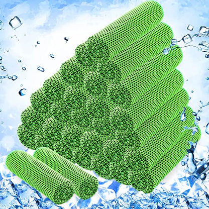 Hosuly 30 Pack Cooling Towels 40"x12" - color: Bright Green