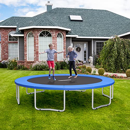 Giantex 8Ft 10Ft 12Ft 14Ft 15Ft 16Ft Trampoline Pad, Tear-Resistant Edge Cover Springs Protection Pad, All Weather Replacement Trampoline Safety Pad