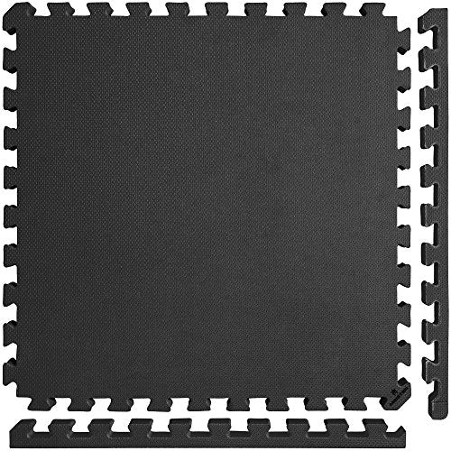 Meister X-Thick 1.5" Interlocking EVA Foam Mats - BK - 16 Tiles (64 Sqft) - color: Black, size: 16 Tiles (64 Sqft)