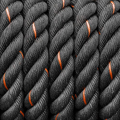 METIS Battle Ropes – Durable Fitness Ropes for Strength Training, 30ft/40ft/50ft Options – Ideal for Home Workouts & Gyms with Anti-Fray Handles - size: 30ft, style: 1.5 inch