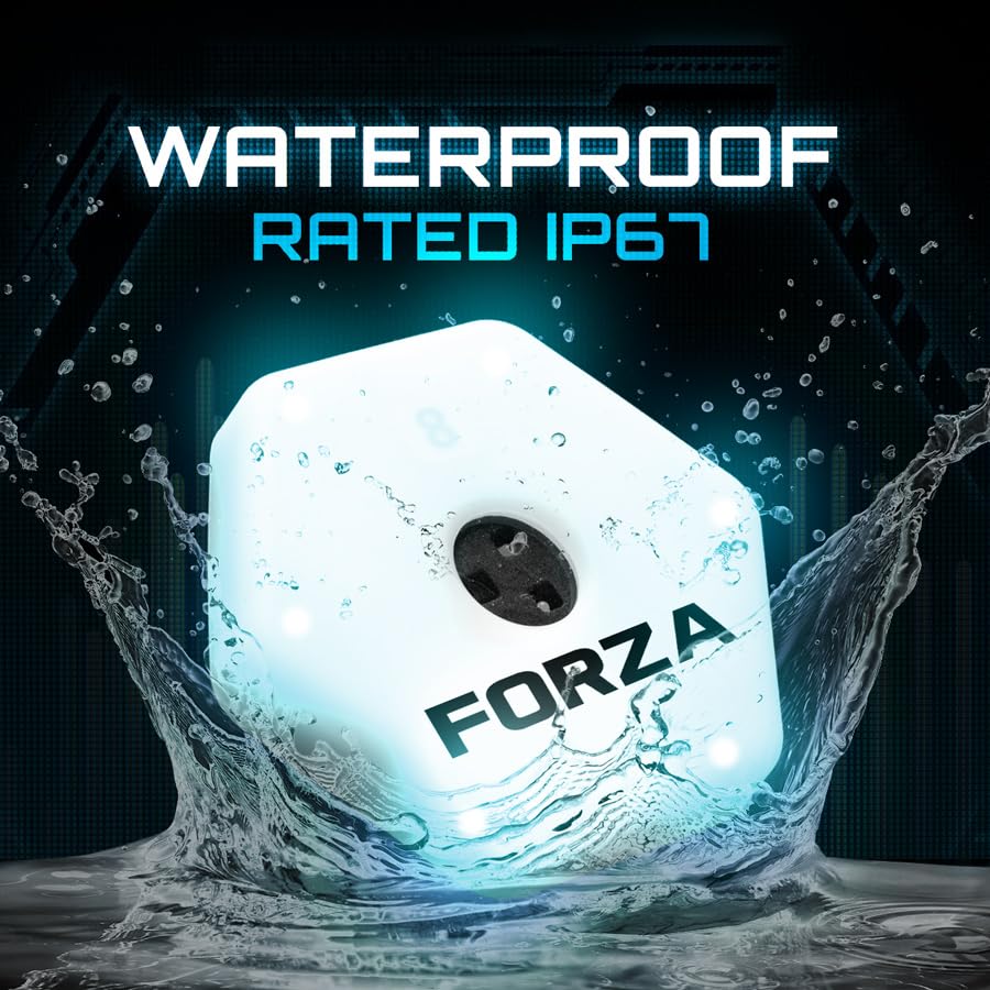 FORZA METIS x RapidFire Interactive Wave Rebound Boards | Reaction Soccer Training Equipment with App-Enabled Lights - Improve Speed, Agility, and Ball Control - size: XL (46In x 12.5In), style: 4x Lights & 4x Boards
