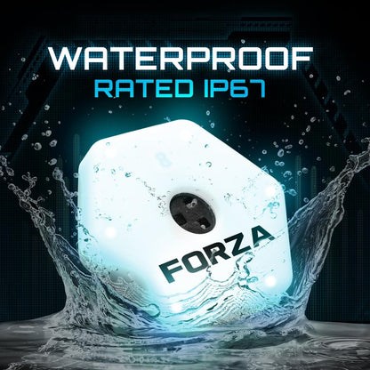 FORZA METIS x RapidFire Interactive Wave Rebound Boards | Reaction Soccer Training Equipment with App-Enabled Lights - Improve Speed, Agility, and Ball Control - size: XL (46In x 12.5In), style: 2x Lights & 2x Boards